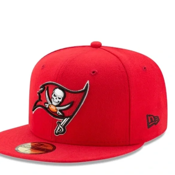 BRAND NEW New Era NFL Tampa Bay Buccaneers Cap Size 7 1/2 fitted RARE! - Picture 2 of 6